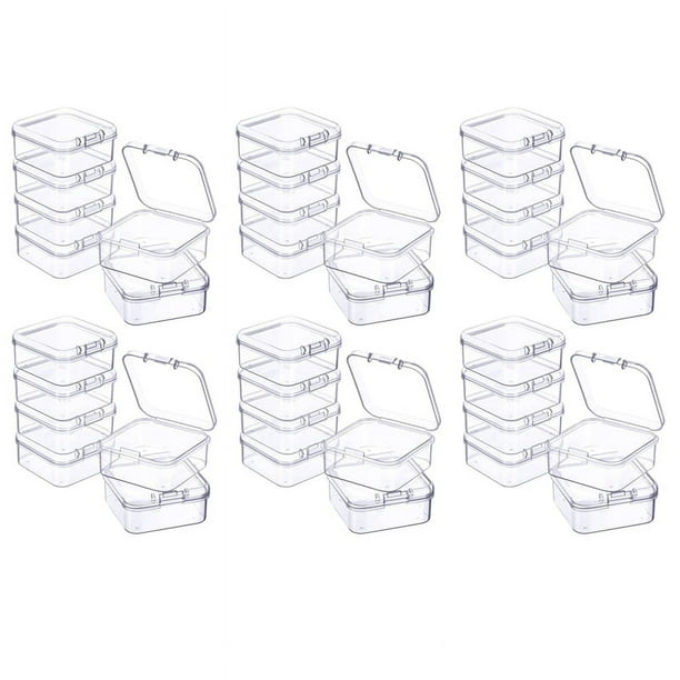 Mini Caja de Almacenamiento Transparente de Plástico de 36 Piezas para Coleccionar ArtíCulos Pequeños, Cuentas