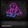 thumbnail image 3 of Glowneon Cat And Book Neon Sign, Cat And Book Led Sign, Cat Reading Books Art Decor Neon, 3 of 4
