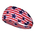 thumbnail image 2 of Independence Day Wide Headband for Women 4th of July Wicking Sports Elastic, 2 of 3