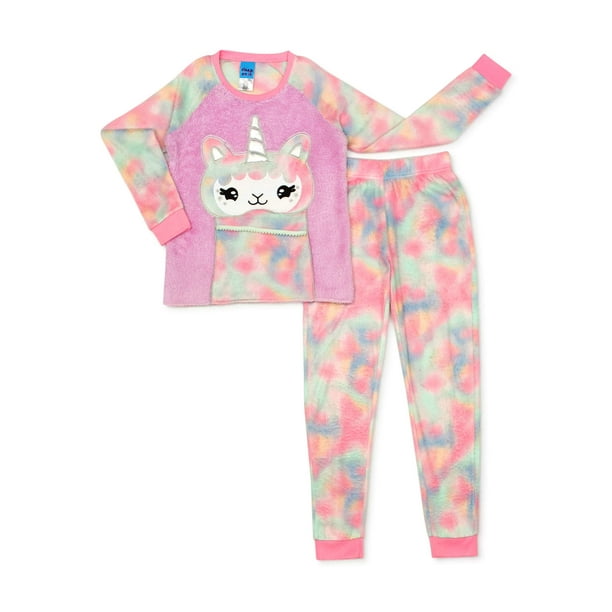Sleep On It - Sleep On It Girls Fleece Pajama Set, 2-Piece, Sizes 7-16 ...