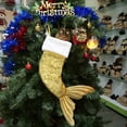 thumbnail image 5 of Lentejuelas forma de sirena regalo bolsa colgante estuche calcetines de Navidad titular árbol de Navidad adorno de año nuevo 18 pulgadas sidaley JR0753-03, 5 of 5