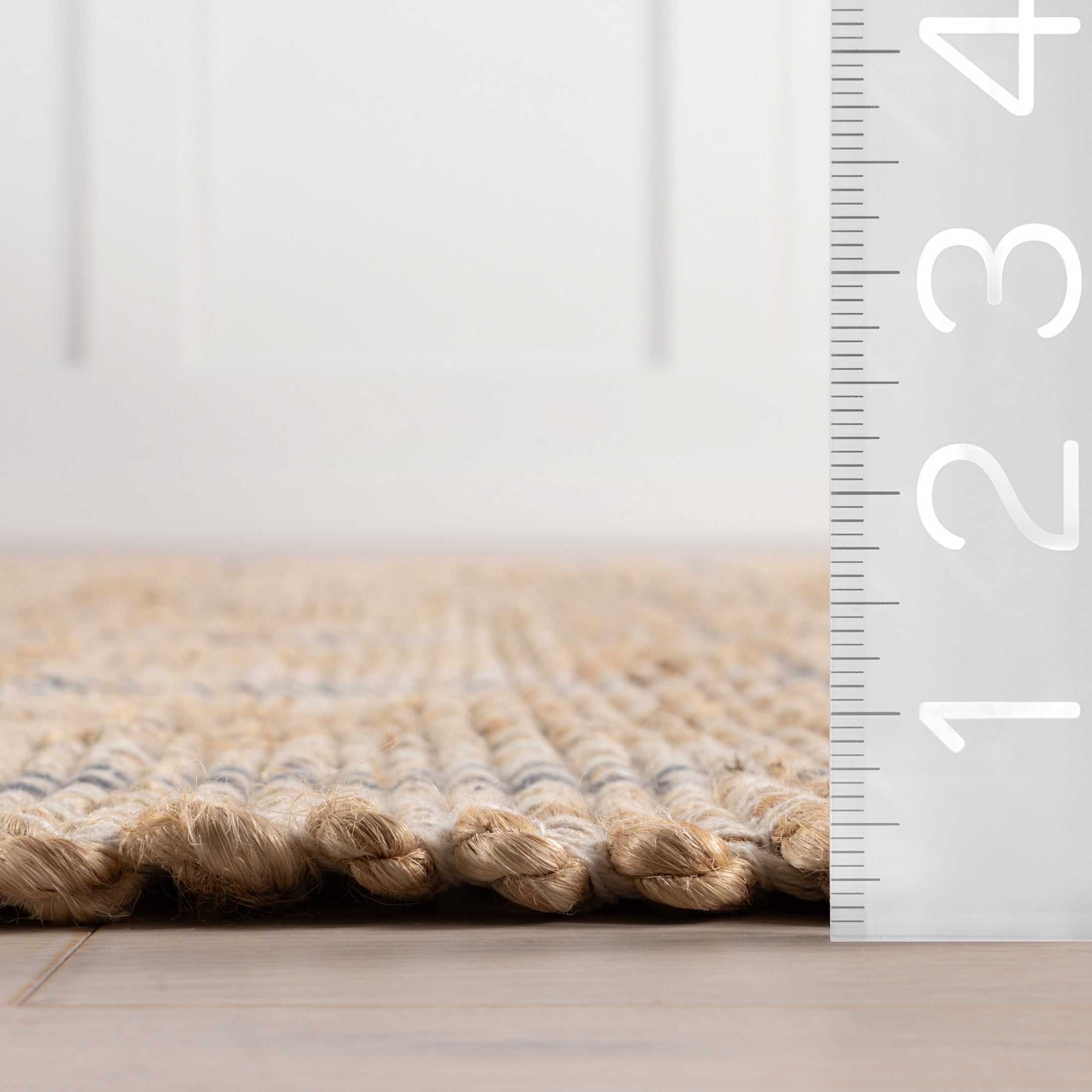 Rugs USA Oscar Plaid Jute Area Rug, 8' 6" x 11' 6", Oscar Natural