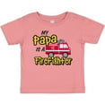 thumbnail image 3 of Inktastic My Papa is a Firefighter with Fire Truck Boys or Girls Baby T-Shirt, 3 of 5