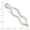 thumbnail image 2 of Beautiful Sterling Silver Polished Wavy Hinged Bangle, 2 of 2