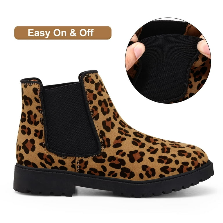 Kids leopard booties sale