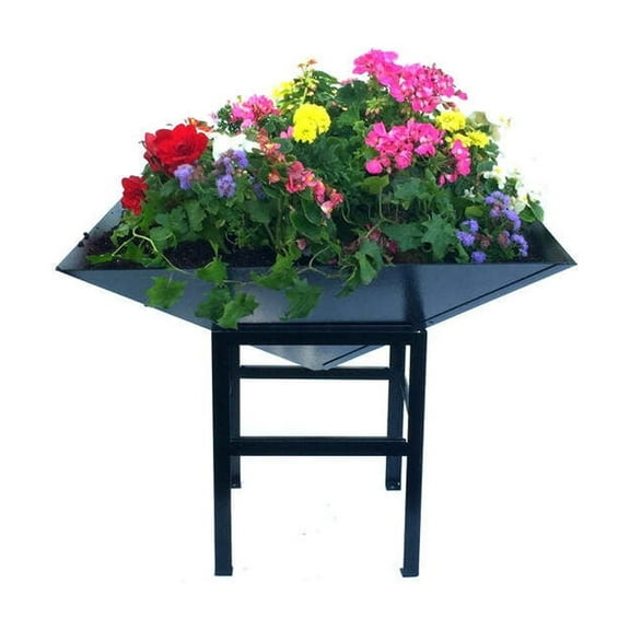 Paragon Planter Black with Small Stand
