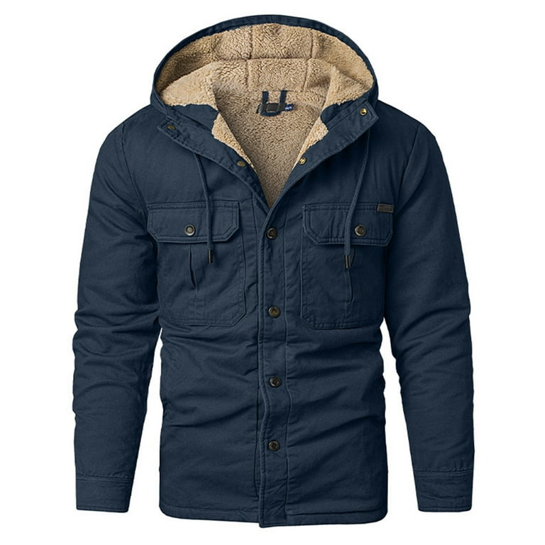 Long Sleeve Hooded Thick Plush Windbreaker Jacket Long Sleeve Hooded Thick Plush Windbreaker Jacket