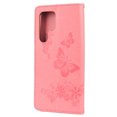 thumbnail image 3 of Allytech Wallet Case for Samsung Galaxy S22 Ultra 5G, Big Butterfly Embossed PU Leather Kickstand Flip Cover Shockproof Drop Protection Anti-scratch Wallet Cover for Samsung Galaxy S22 Ultra,Pink, 3 of 4