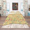 thumbnail image 2 of Designart 'Brightly Colored Feathers' Southwestern Duvet Cover Set, 2 of 4