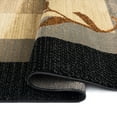 thumbnail image 4 of Home Dynamix Royalty Clover Contemporary Geometric Border Runner Area Rug, Black/Blue, 1'9"x7'2", 4 of 5