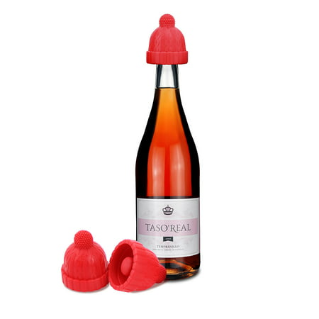 Wine Stopper, Wine Corks, Bottle Stoppers, Cute Silicone Reusable Decorative Wine Bottle Stoppers and Corks - Best Christmas Wine Gifts (Set of (Best App For Wine Prices)