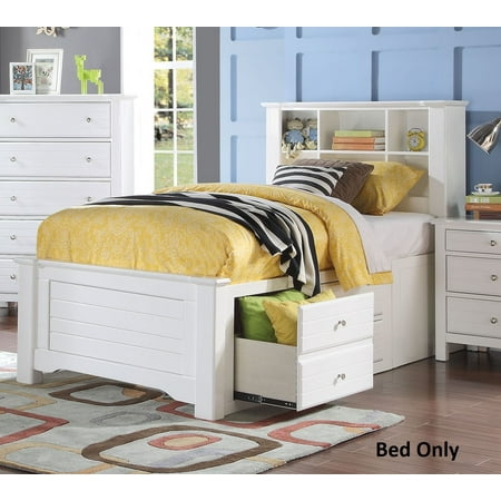 Mallowsea 30420T Twin Size Bed with Storage Rail Drawers 6 ...