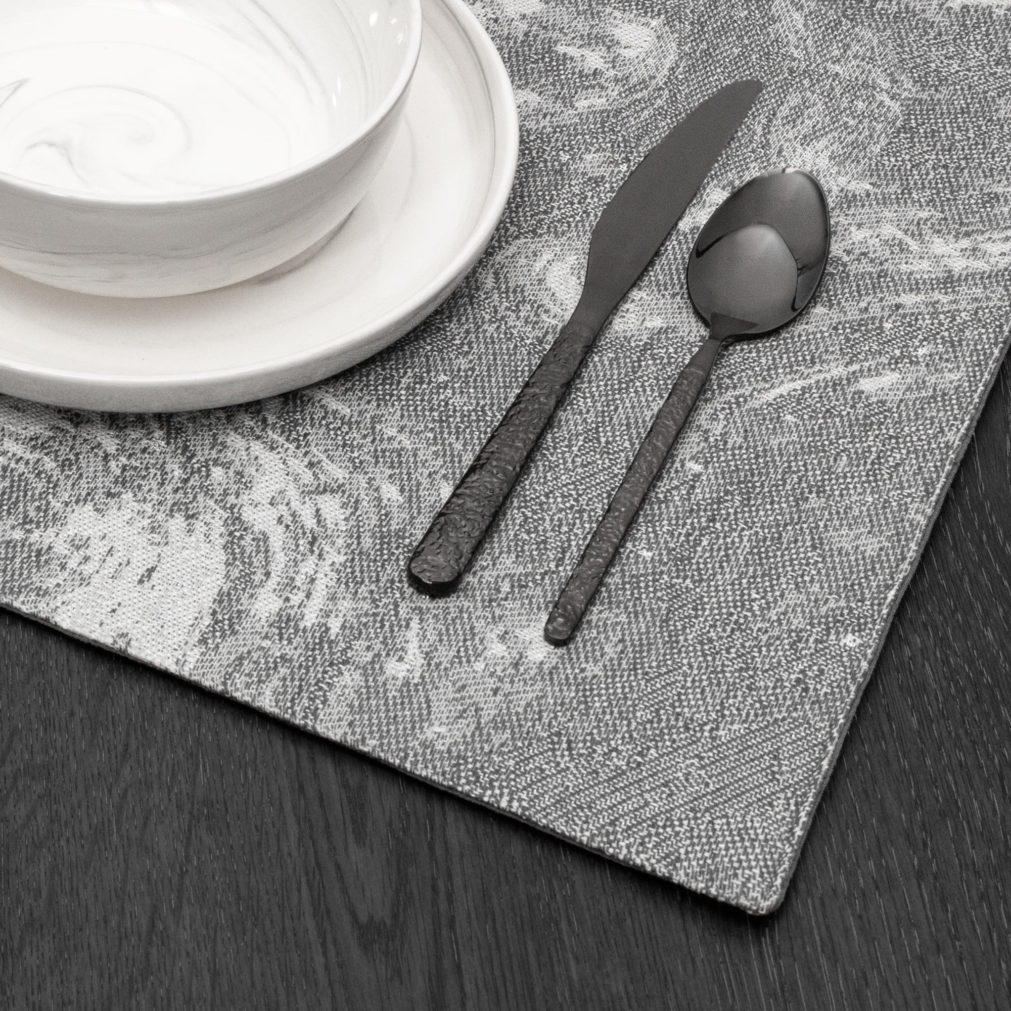 Thyme & Table Placemat, Gray Marble, 14 x 19"