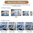thumbnail image 2 of NewBuros 2'x6' Washable Runner Rugs for Hallway, Modern Abstract Low Pile Soft Non-Slip Indoor Runner Rugs for Kitchen Entryway, Gray Blue, 2 of 9