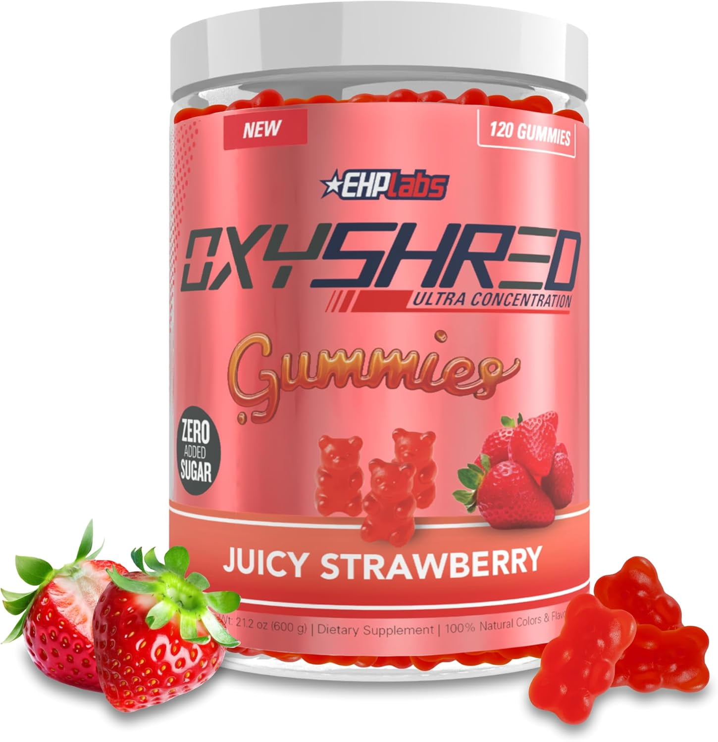EHP LABS OxyShred Pre Workout Powder, L Glutamine, Acetyl L Carnitine, 60 Servings