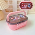 thumbnail image 1 of Kawaii Sanrio Hello Kitty Kuromi Double-Layer Bento Box Anime Portable Separated Sealed Fresh Student Portable Lunch Box Gift, 1 of 7