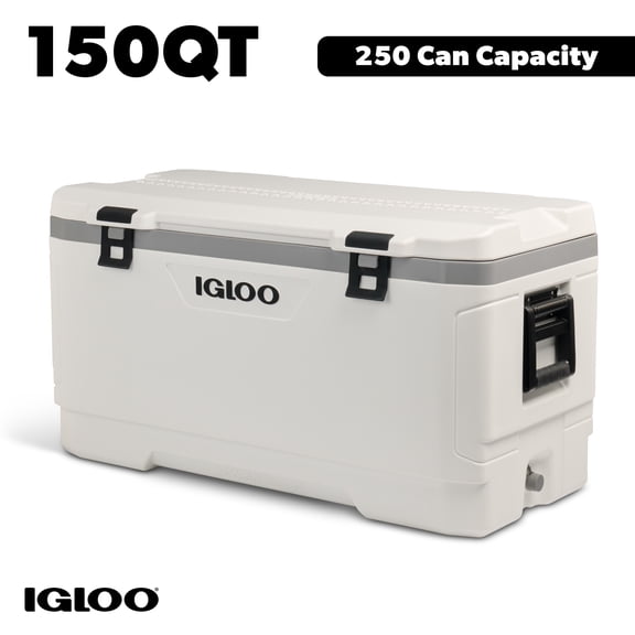 Igloo 150 QT Marine Ice Chest Cooler, White