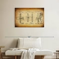 thumbnail image 2 of Elephant Stock Vintage Airplane Blueprint Wall Art - Horizontal Canvas Wall Art - Living Room Wall Decor - Patent Canvas - Orange And Brown Decor - 36" x 24", 2 of 8