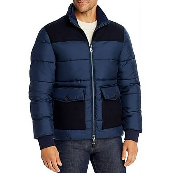 Michael Kors MIDNIGHT Zip-Front Puffer Jacket, US Large