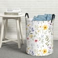 thumbnail image 6 of Goofa Watercolor Floral A Printed Circular Hamper,Laundry Basket with Handles,Storage Baskets Foldable,Large Capacity Laundry Hamper-, 6 of 6