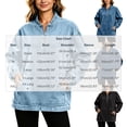 thumbnail image 3 of Drovellove Women's Denim 1/4 Zip Long Sleeve Top with Pockets - Loose Casual Buttonless Pullover Shirt, Versatile Chore Jacket for Work, Weekend Outings, or Travel, 3 of 8