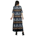 thumbnail image 2 of Moomaya Printed Crop Top Palazzo Shrug Set Cotton Women Ethnic Wear Plus Size, 2 of 5