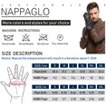 thumbnail image 2 of Touchscreen Leather Glove for Men - Lambskin Driving Winter Warm Fleece Lining, 2 of 7