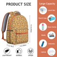 thumbnail image 6 of Hedgehog Apple Mushroom Backpack for School,Cute School Bag,Schoolbag with Adjustable Shoulder Straps & Padded Back,15.3"x11"x7.1".﻿, 6 of 6