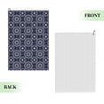 thumbnail image 2 of Lsque Geometry Flower Premium Golf Towel - Ultra Absorbent and Quick Drying Microfiber Towel with Carabiner - Gift for Men -24" X 16", 2 of 8