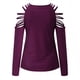 thumbnail image 5 of Blusa de manga larga con hombros descubiertos sexy para mujer Fridja  fhghd4774, 5 of 7