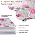 thumbnail image 3 of Laptop Bags for 15.6 inch Laptop for Women,AILKIN Laptop Sleeve Carrying Case Briefcase Messenger Shoulder Tote Bag Computer Laptop Crossbody Shoulder Laptop Totes Bags,Pink Rose, 3 of 6