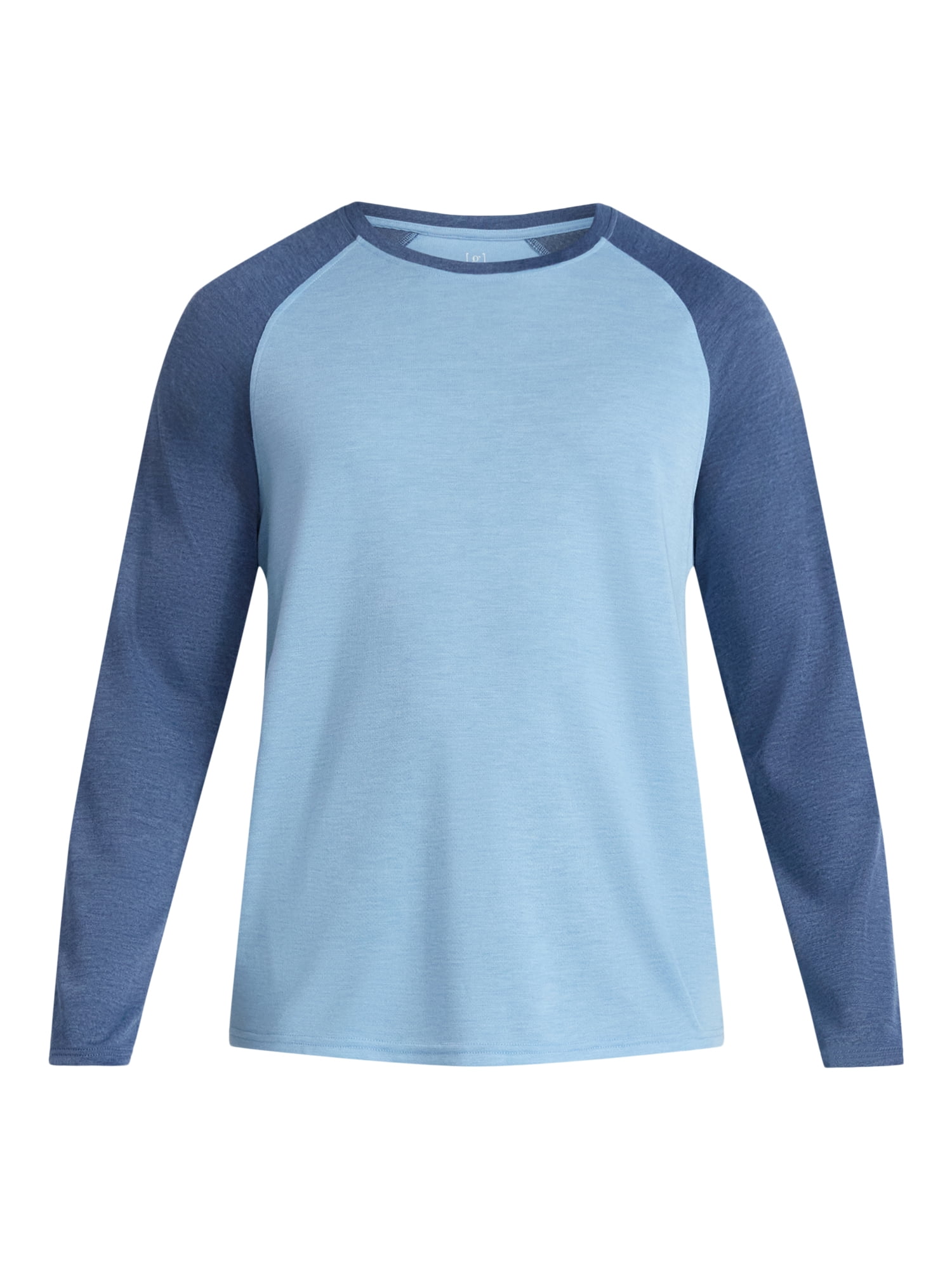 George Men's & Big Men's Relaxed Fit Raglan Tee with Long Sleeves, Sizes S-3XL