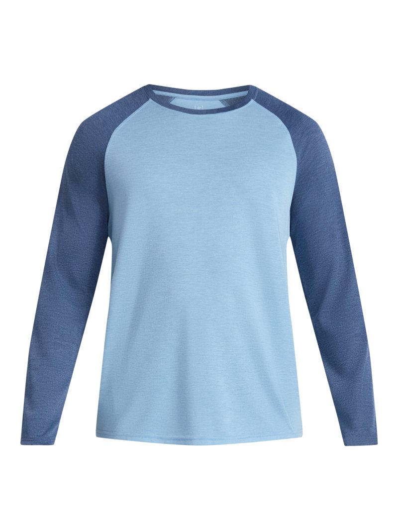 George Men's & Big Men's Relaxed Fit Raglan Tee with Long Sleeves