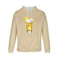 thumbnail image 4 of Pisexur Chandail en Molleton pour Hommes Confortable Chandails à Capuchon à Manches Longues pour Hommes Mode Décontractée Chandails en Molleton à Capuche Col Rond Imprimé Chandail à Manches Longues Khaki,2TG, 4 of 5