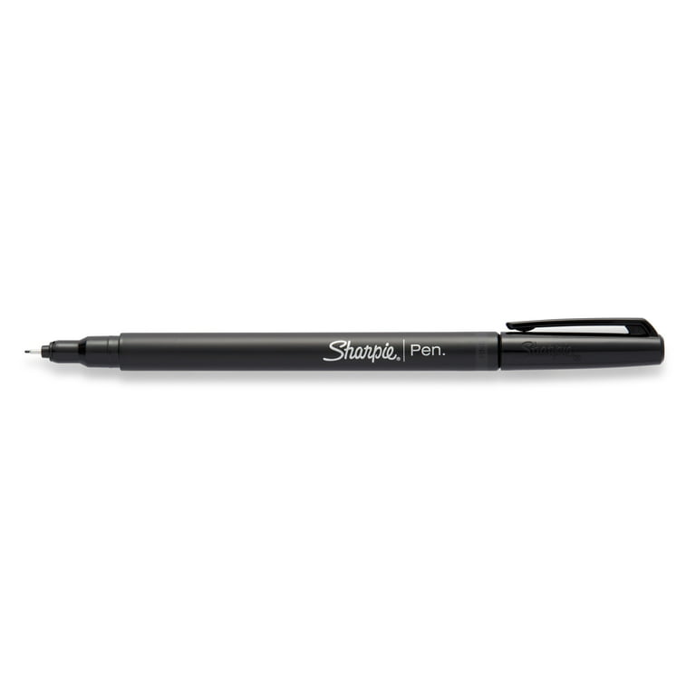 SHARPIE Felt Tip Pens, Fine Point (0.4mm), Black, 4 Count