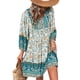 thumbnail image 5 of Vestido Floral para Mujer ANGGREK Cintura Suelta 3/4 Manga Larga Mini Casual, 5 of 6
