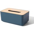 thumbnail image 1 of Boîte à Mouchoirs Rouleau Conteneur de Stockage de Papier Créatif Télécommande - Bleu Carré, 1 of 8