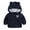 Blue, variant on WIBACKER Newborn Baby Girls Infant Boys Cartoon Zipper Fleece Hooded Jacket Coat with Ears Warm Todder Kids Outwear