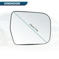 thumbnail image 3 of Reemplazo de cristal de espejo calefaccionado del lado derecho para Toyota Highlander 2001-2007, espejo retrovisor de puerta No.8796148150, 3 of 7
