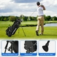 thumbnail image 4 of Costway Men's Complete Golf Clubs Package Set 10 Pieces Includes Alloy Driver Black, 4 of 10
