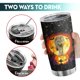 thumbnail image 5 of Taza Tumbler Oasisdream de acero inoxidable de 600 ml con estampado de lobos, 5 of 6