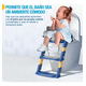 thumbnail image 2 of Asiento de Entrenamiento para Baño para Niños con Escalera Antideslizante Xtellar azul, 2 of 3