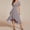 04-Light Gray, variant on Women's V Neck Chiffon Midi Dress Ruffle Short Sleeves High Low Hem Elegant Wedding Guest Party Cocktail Dress 16-Yellow XL