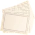 thumbnail image 1 of 10 Pieces Certificate Inner Page A4 Printer Paper Parchment Printer Paper Office Stuff Blank Sheet Parchment Certificate Papers Academic Certificate Papers, 1 of 5