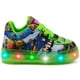 thumbnail image 5 of Tenis Luces Led Para Niño Moda VideoJuegos Mounstruo Creeper verde 14, 5 of 5
