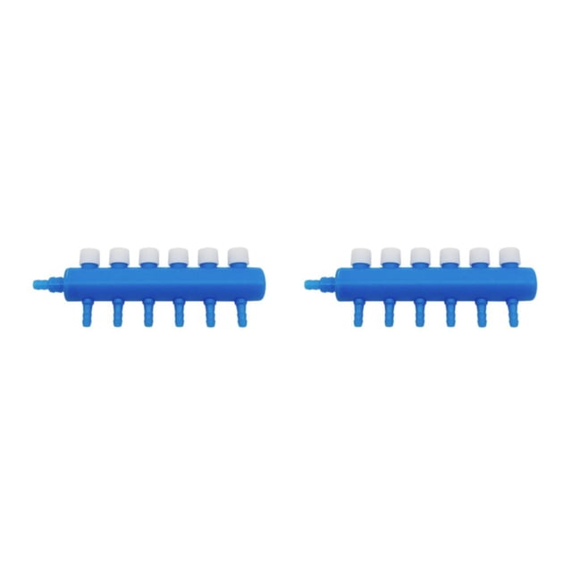 Methold Válvula divisora de manguera de flujo de acuario, distribuidor de aire para tanque de peces, adaptador de oxígeno de un solo Type3 NO3