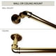 thumbnail image 3 of Barra de cortina Contemporary Home Living de 84 cm, color dorado opaco, 3 of 4
