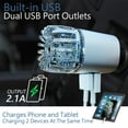 thumbnail image 4 of VAOYAO Long-Lasting Automotive Air Fresheners with Dual Fast Charge USB, Silver, 4 of 6