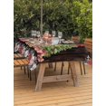 thumbnail image 2 of Outdoor Tablecloth with Umbrella Hole and Zipper, Christmas Cats Rectangle Table Cloth 60x84 Inch Waterproof Tablecloth, XmasTree Winter Gifts Floral Brown Wooden Picnic Table Cover for Patio Camping, 2 of 7