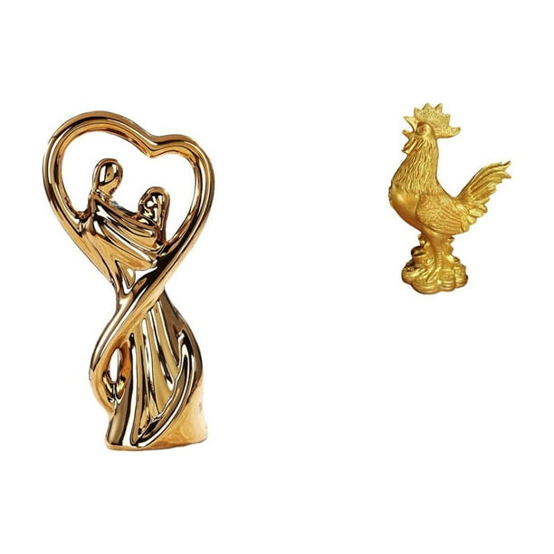 Figura De Pareja, Estatua, Recuerdo, Escultura, Adorno Para Aniversario, Familia, Pollo Macho, Decoración Feng Shui, Decoraciones Para El Hogar, Escultura De Gallo, Cumpleaños, Aniversarios,